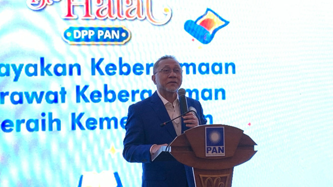 Ketua Umum PAN, Zulkifli Hasan alias Zulhas di Kantor DPP PAN, Jakarta Selatan 